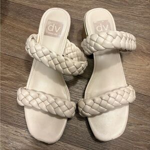 DV by Dolce Vita Cream Braided Slide Sandals